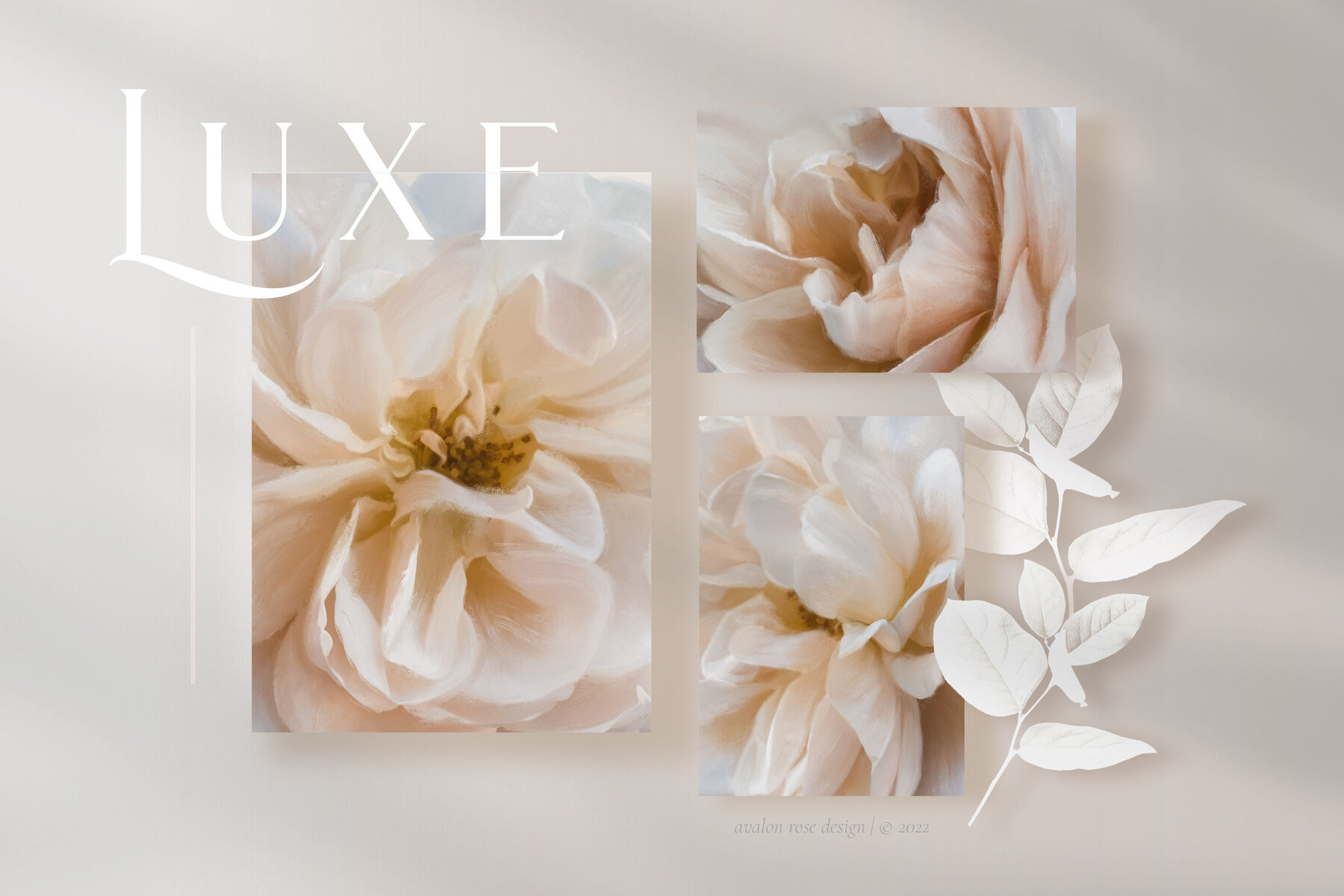 Luxe Oil Paint Floral Graphics 9