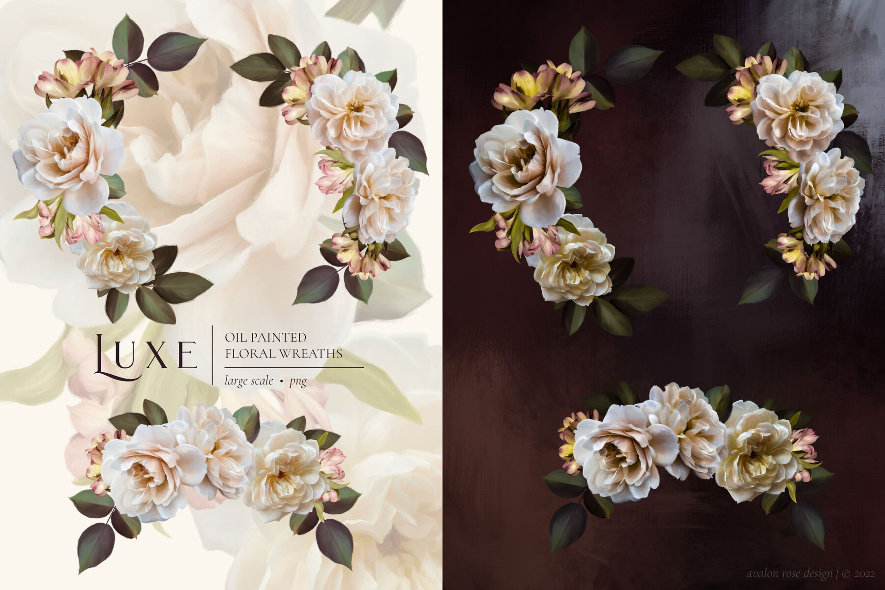 Luxe Oil Paint Floral Graphics 11