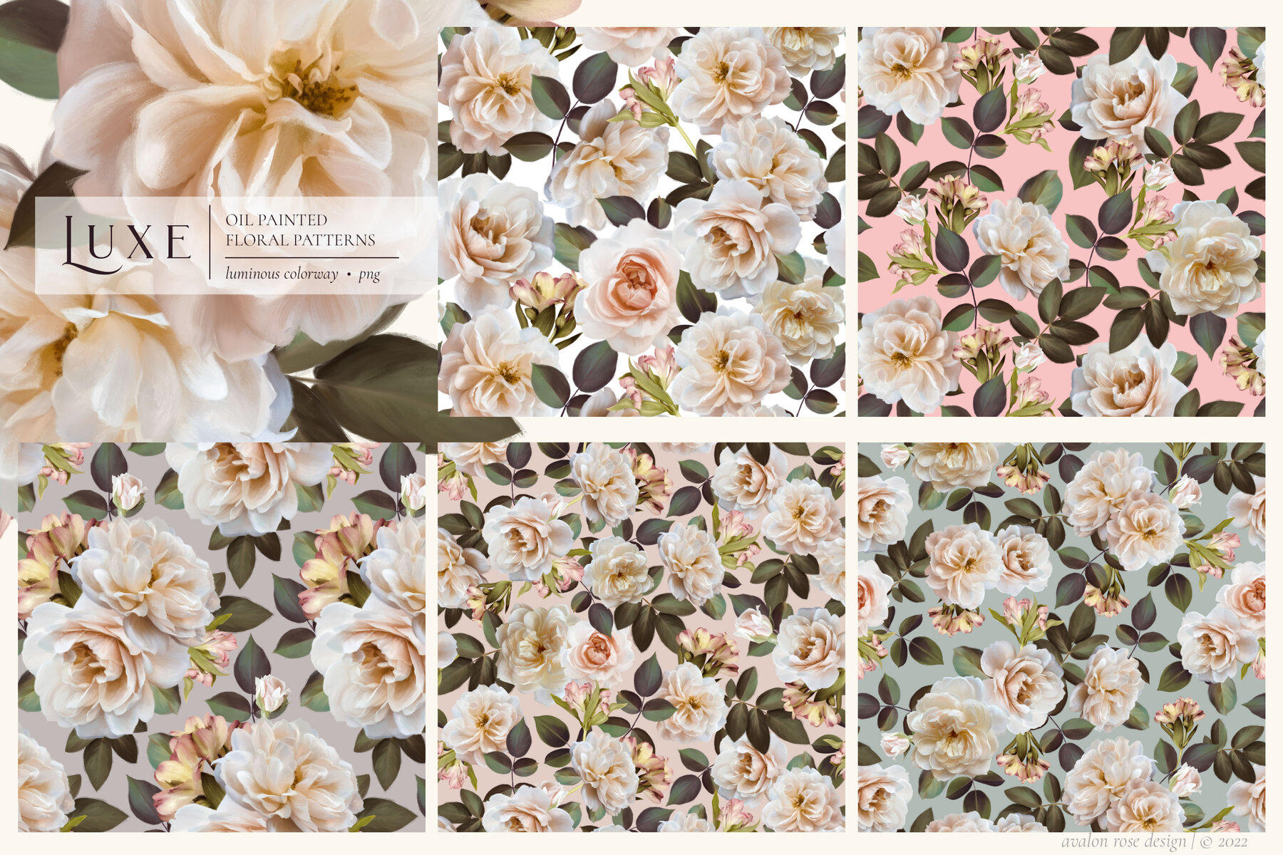 Luxe Oil Paint Floral Graphics 13