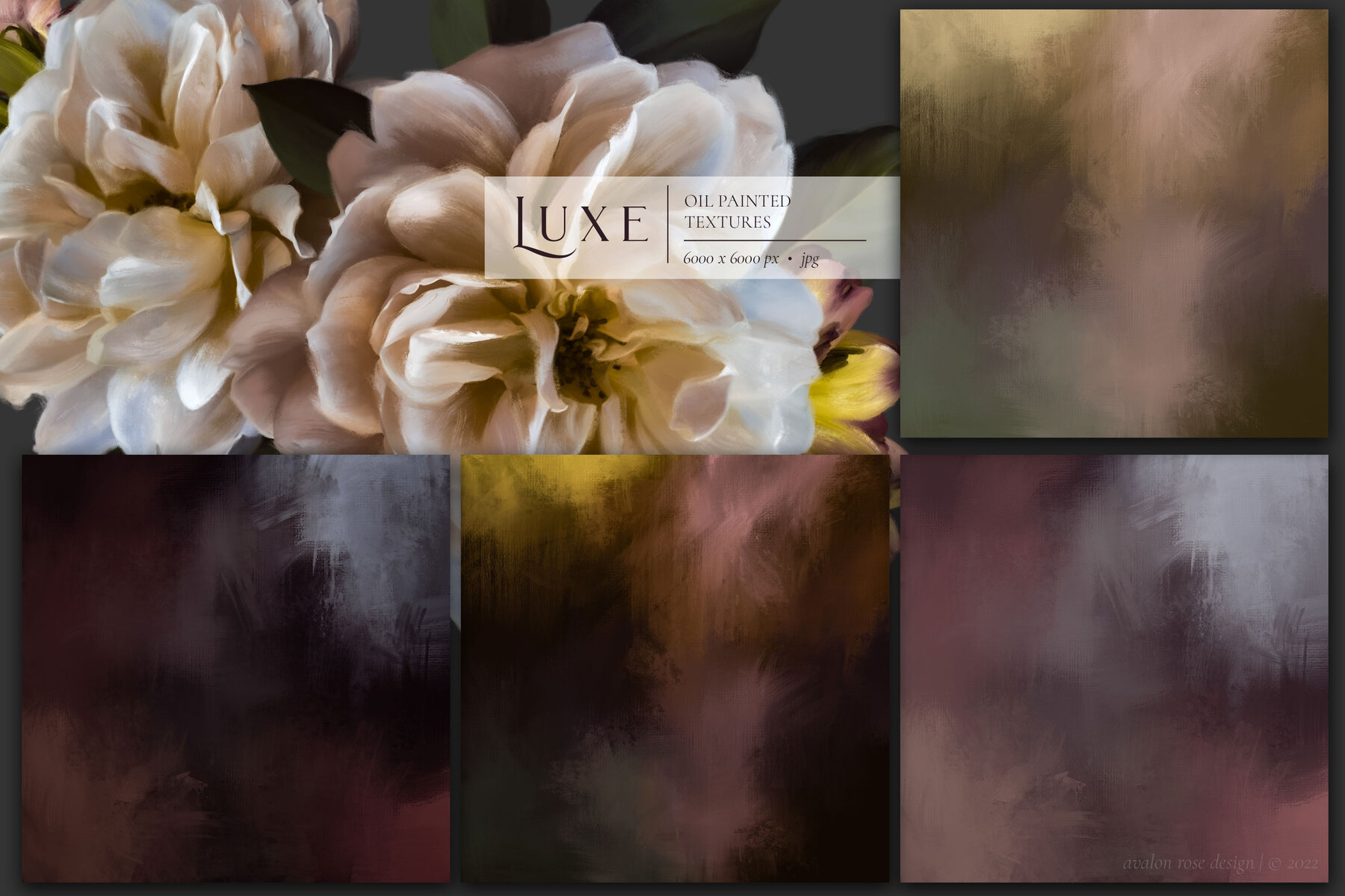 Luxe Oil Paint Floral Graphics 16
