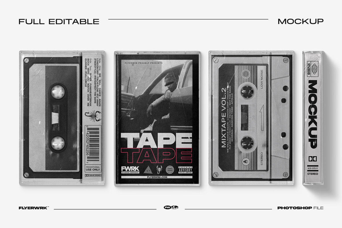 Cassette Mockup Volume 3 2