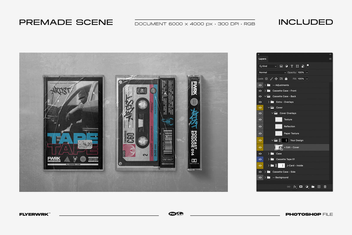 Cassette Mockup Volume 3 8