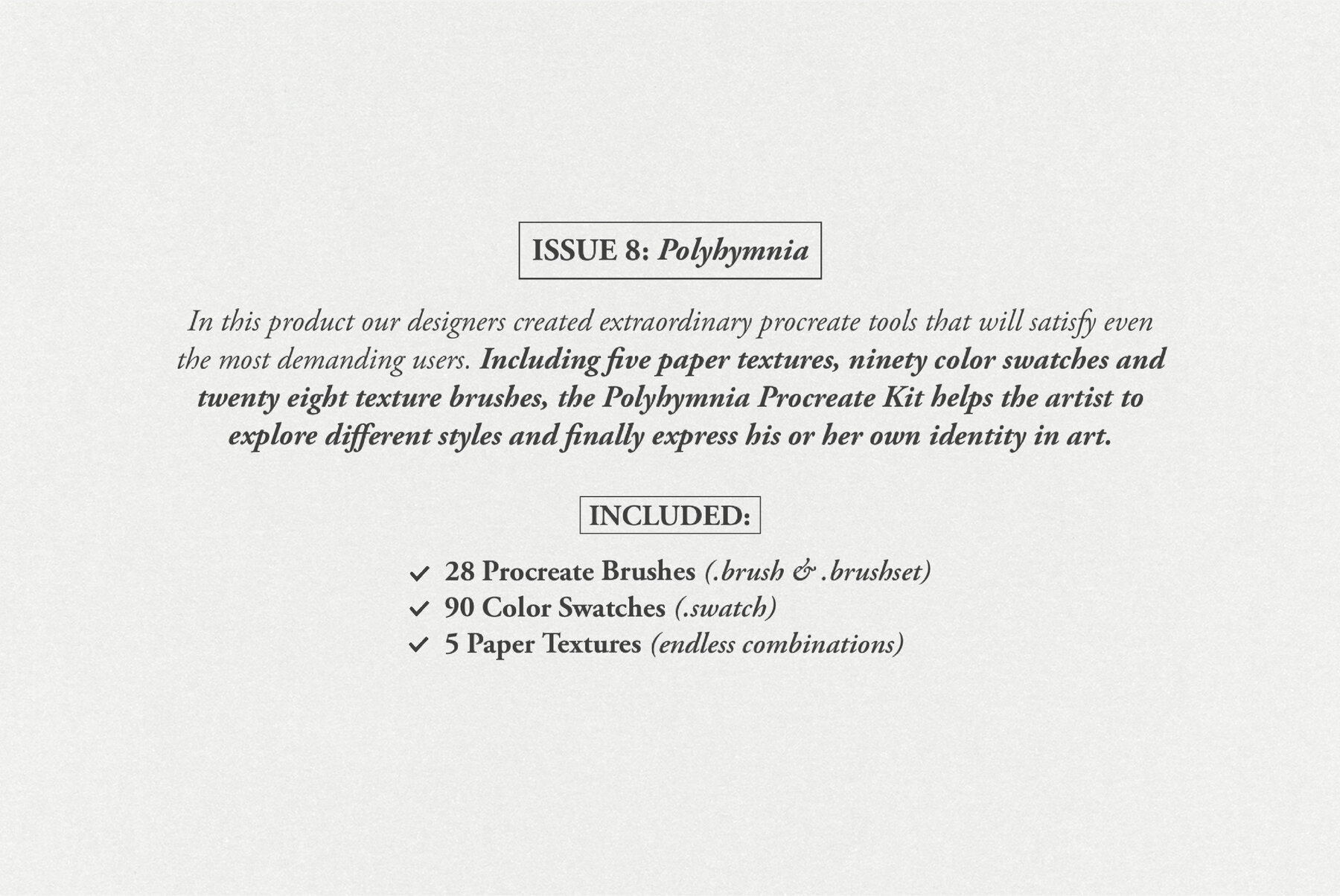 Polyhymnia Procreate Kit 3