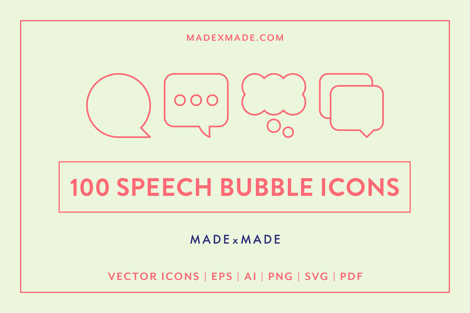 Speech Bubble Icons 1