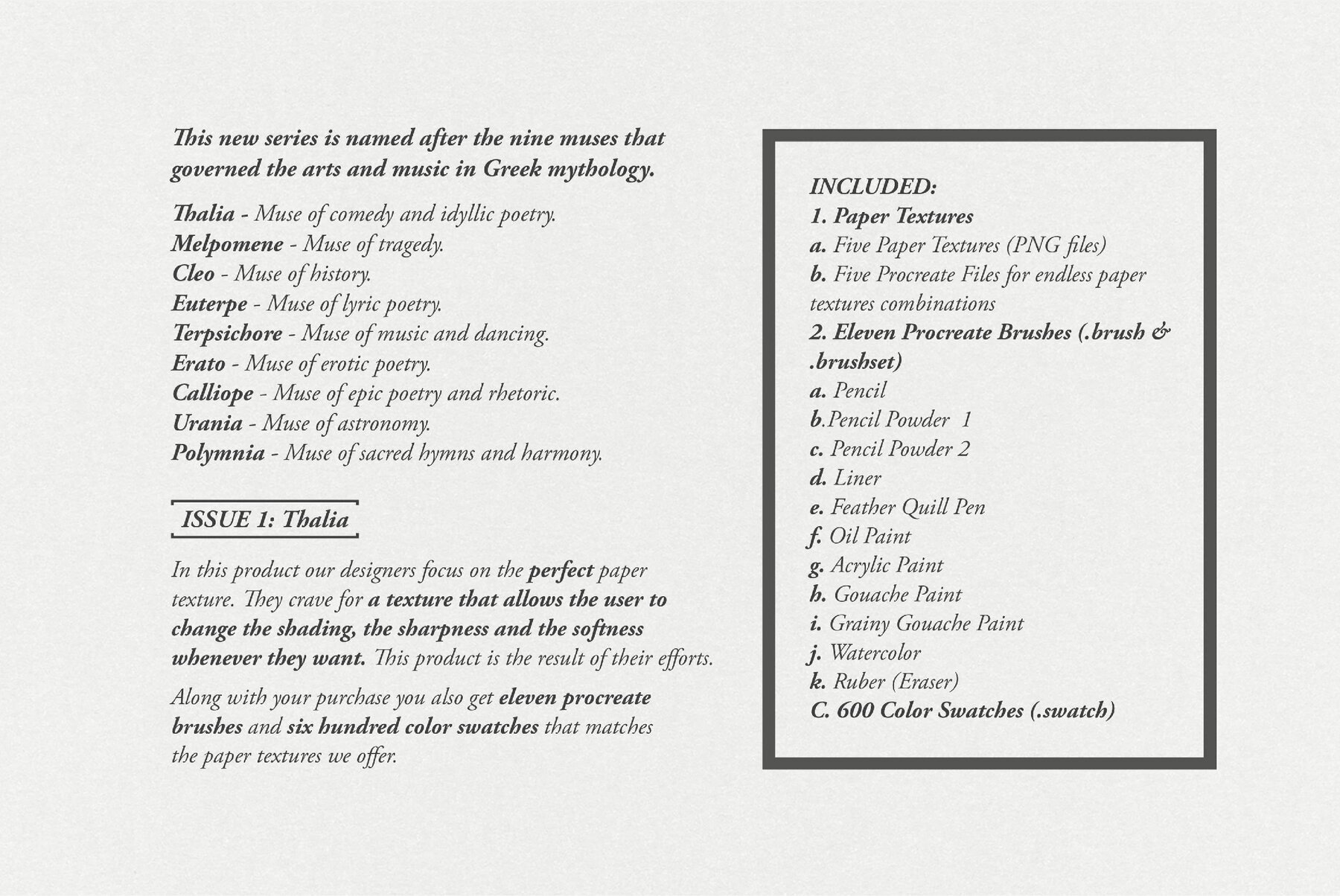 Thalia Procreate Kit 2