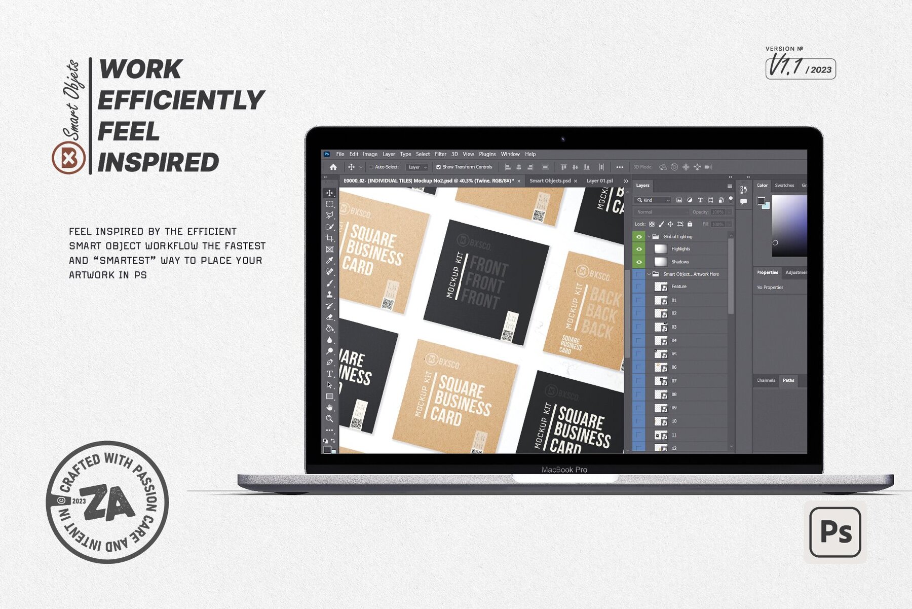 Square Business Card Mockup No  2 7