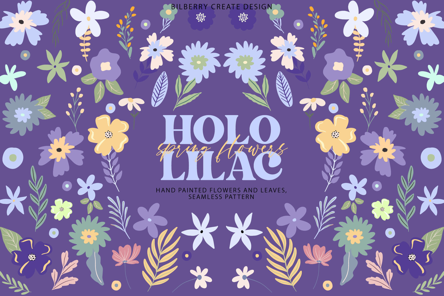 Holo Lilac spring flowers 1