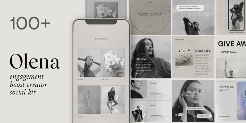Olena   Social Kit Templates