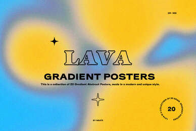 Lava Gradient Posters