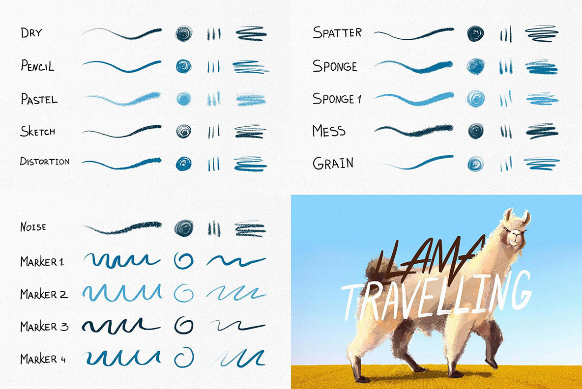 Procreate Brushes Bundle 30