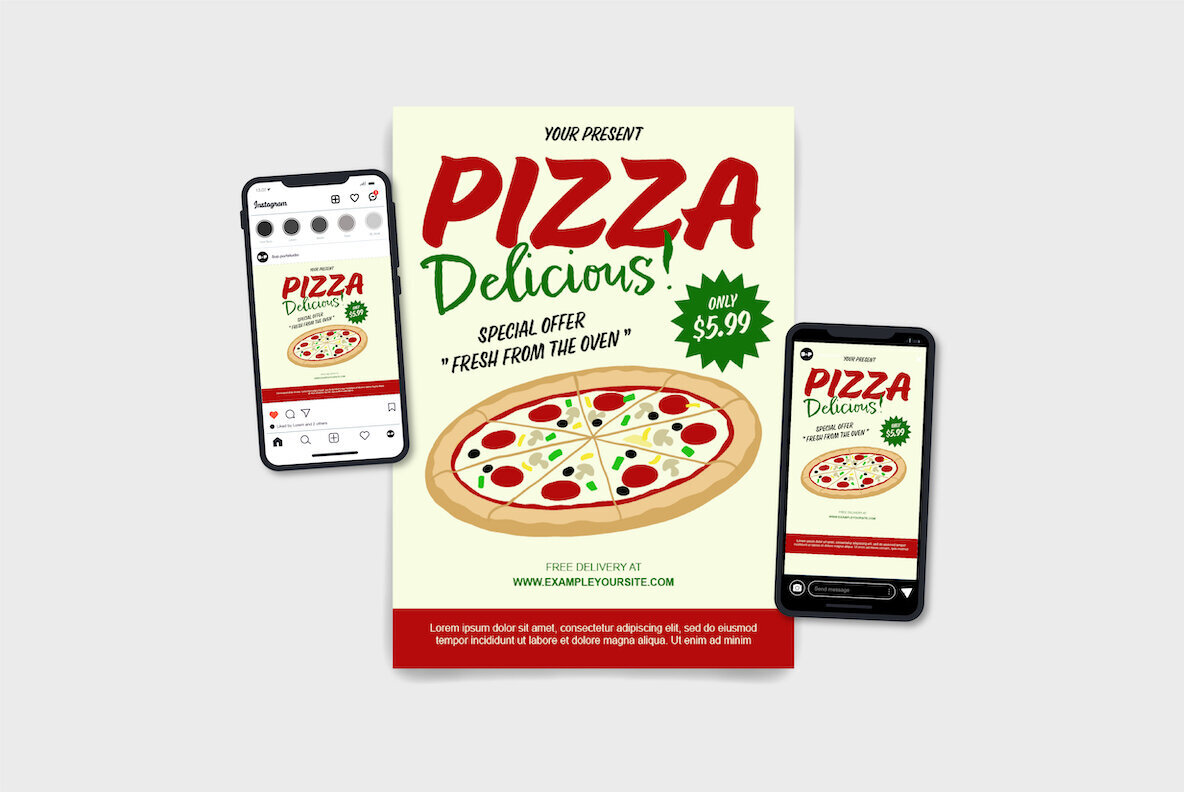 PIZZA Delicious Template 1