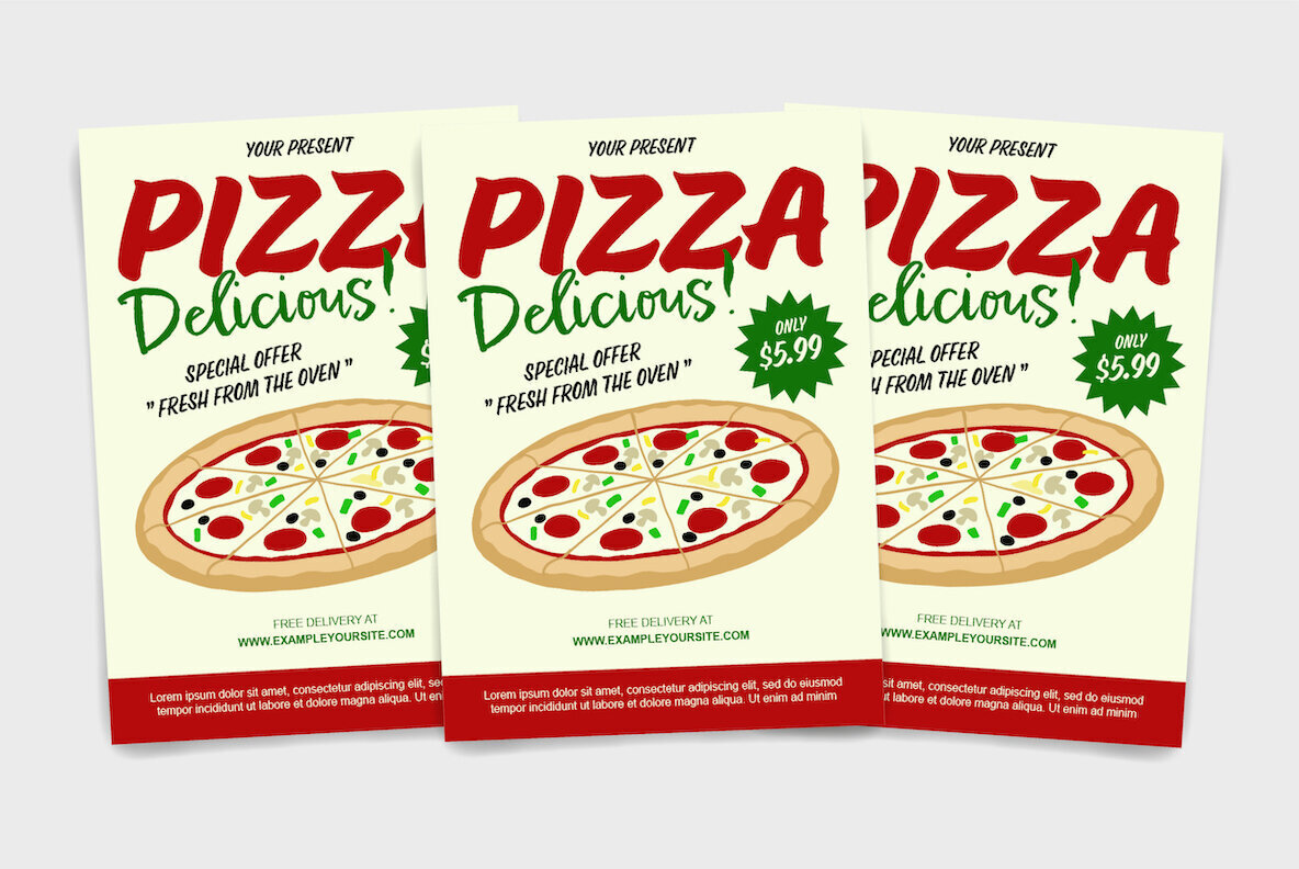 PIZZA Delicious Template 2