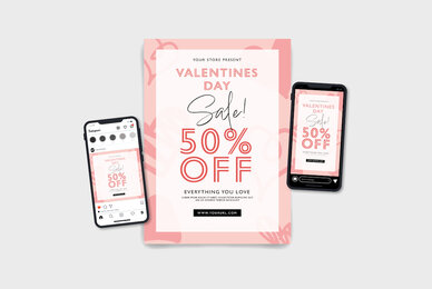 Valentine Days Sale Template