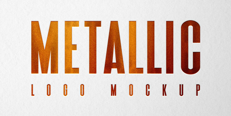 Metallic Logo Mockup