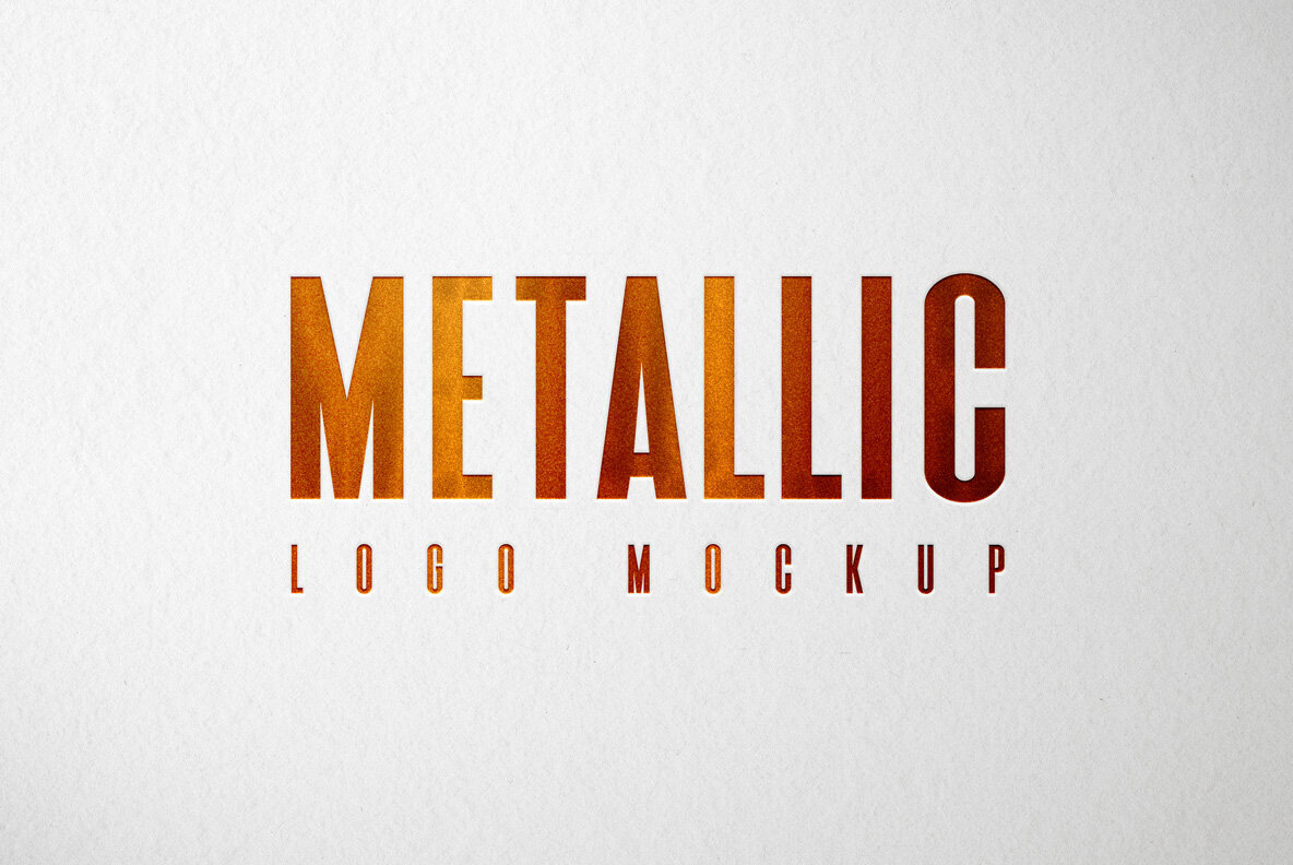 Metallic Logo Mockup 1