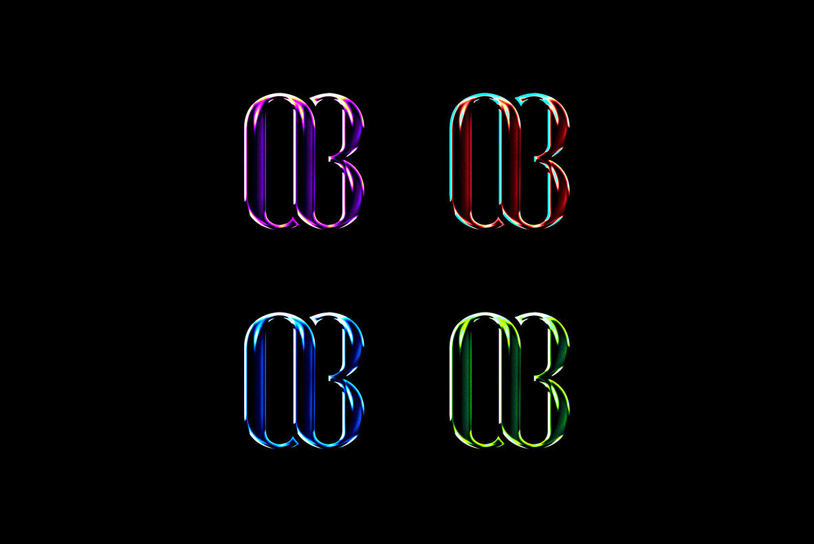 Glossy Chrome Text Effect 2