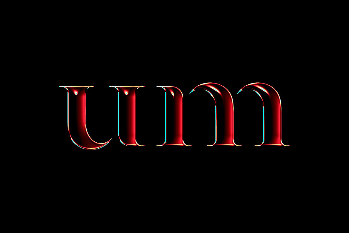 Glossy Chrome Text Effect 3