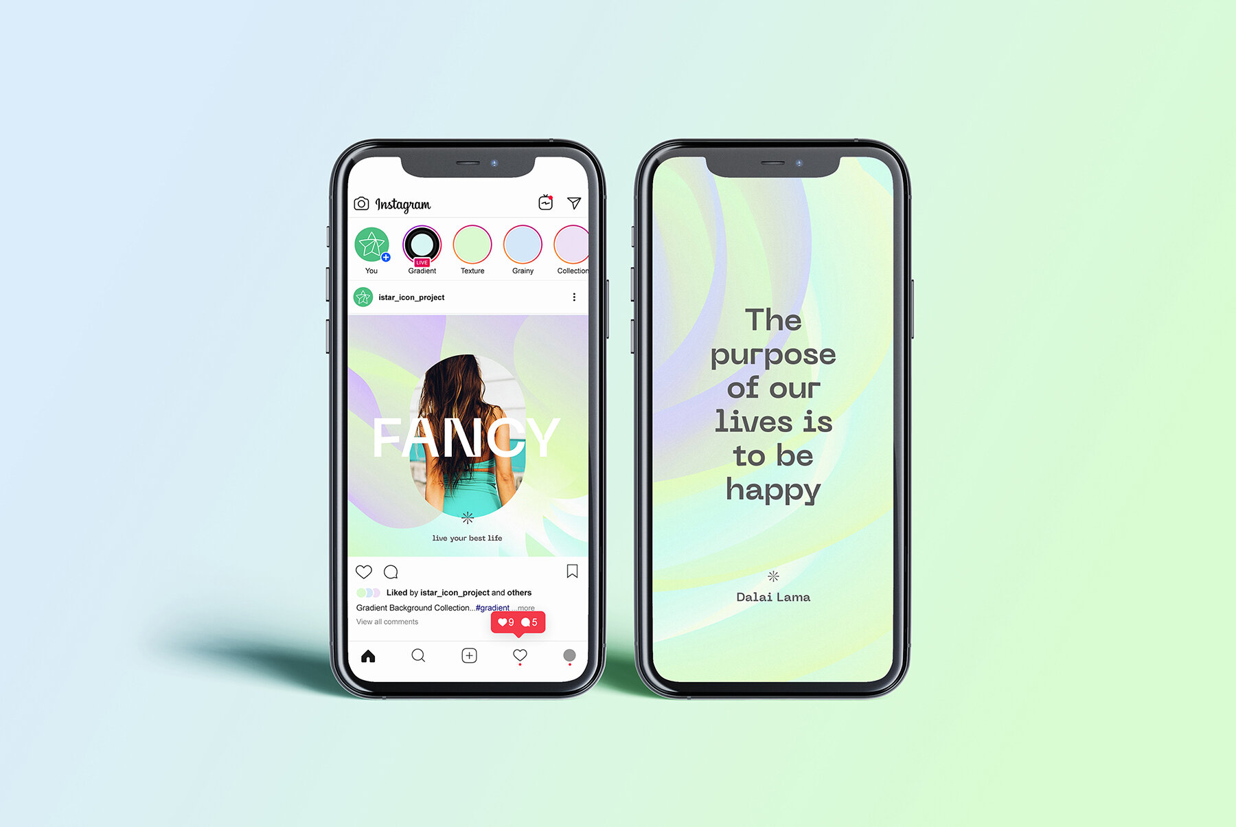 Holographic Gradient Backgrounds 11