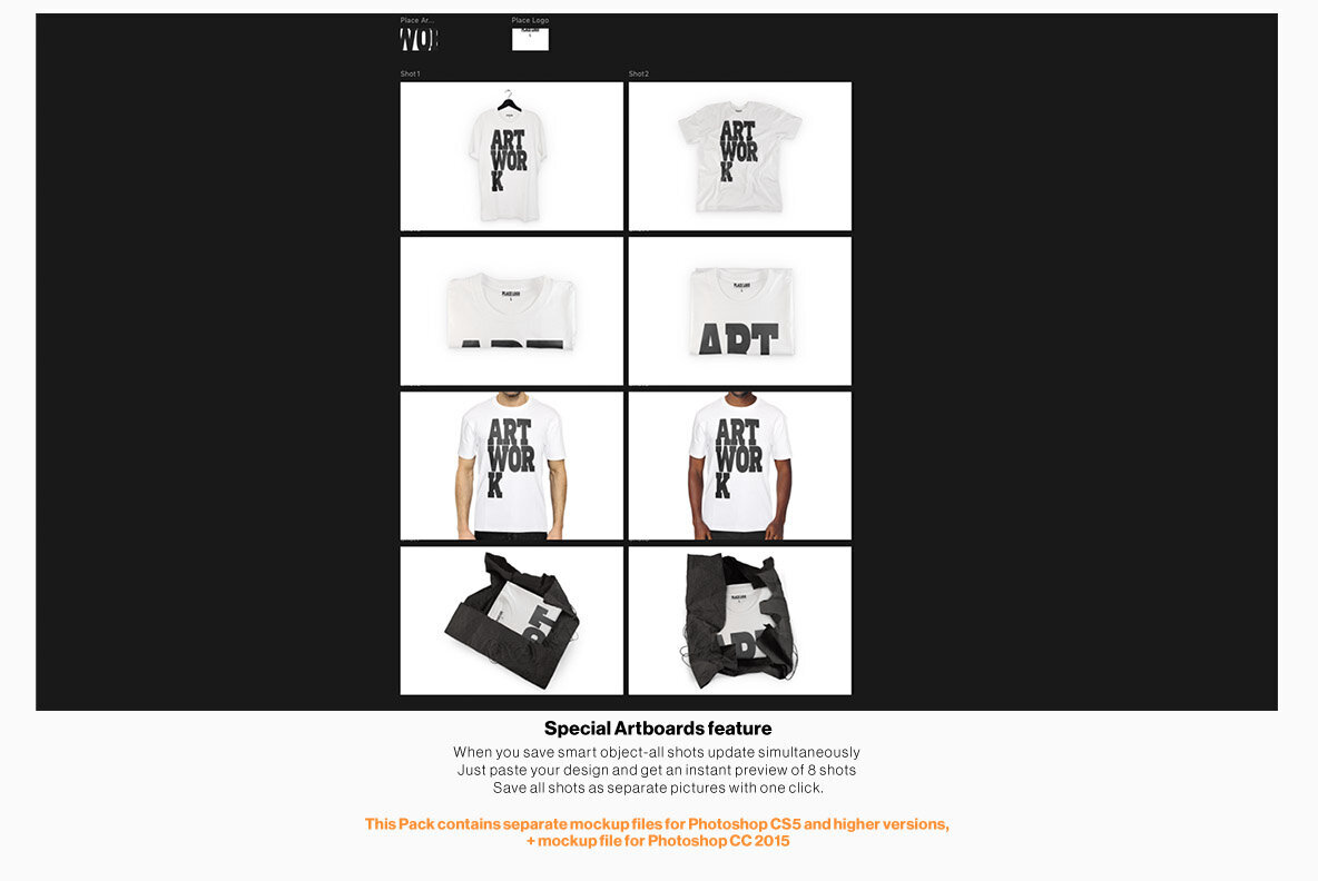 White T Shirt Mockup Pack 3