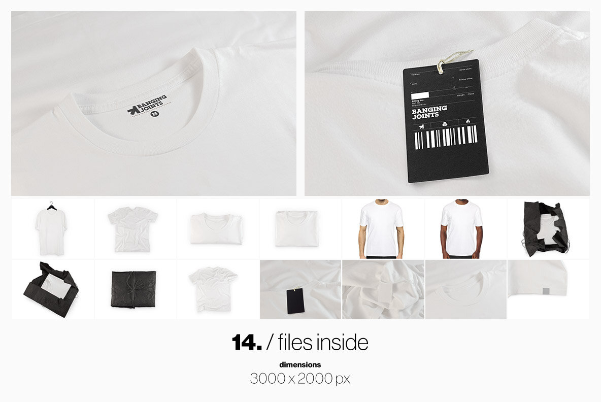 White T Shirt Mockup Pack 7