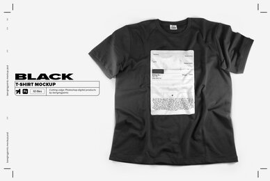 Black T Shirt Mockup Pack