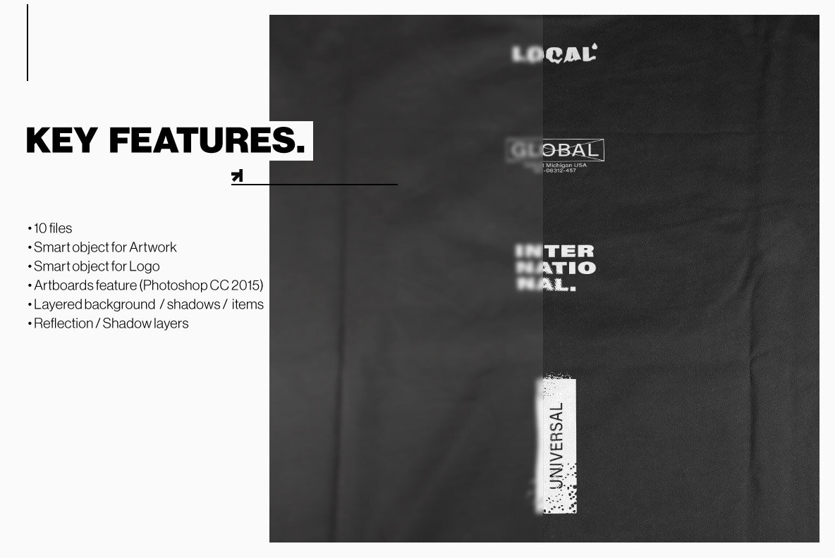 Black T Shirt Mockup Pack 9