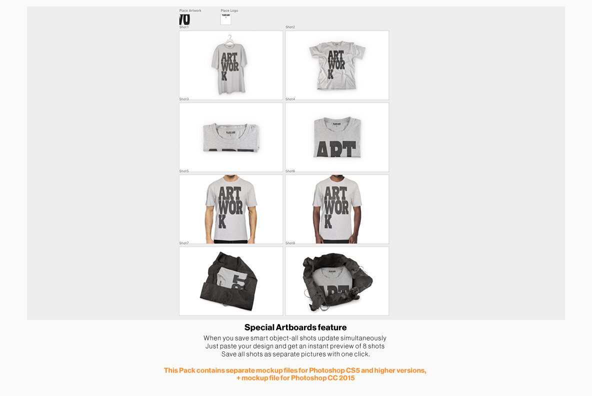 Heather T Shirt Mockup Pack 3