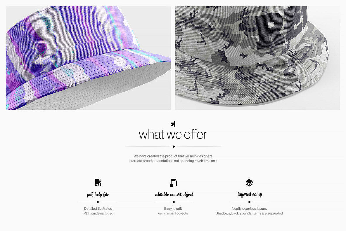 Bucket Hat Mockup Pack 2