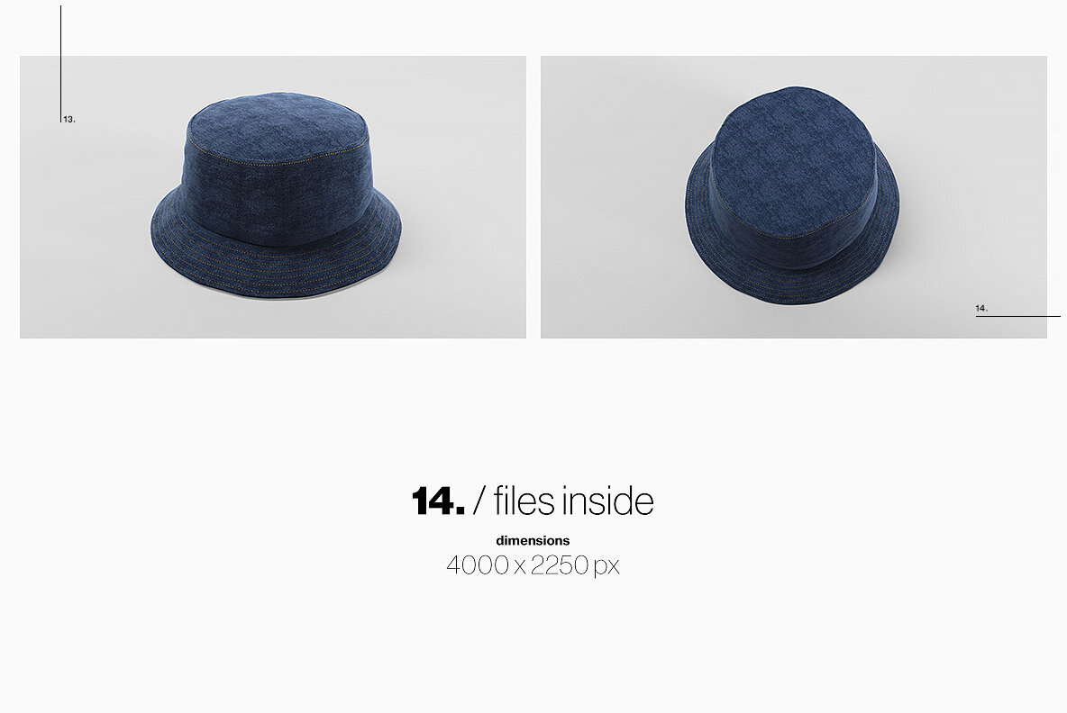 Bucket Hat Mockup Pack 6