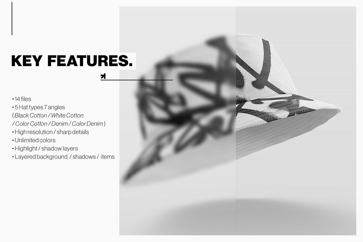 Bucket Hat Mockup Pack 7