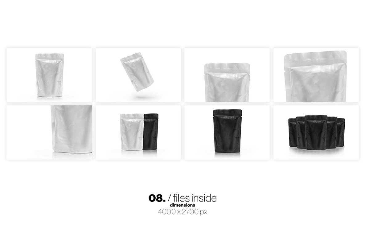 Foil Pouch Bag Mock up 10