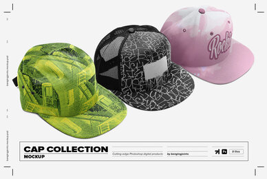 Cap Collection Mockup