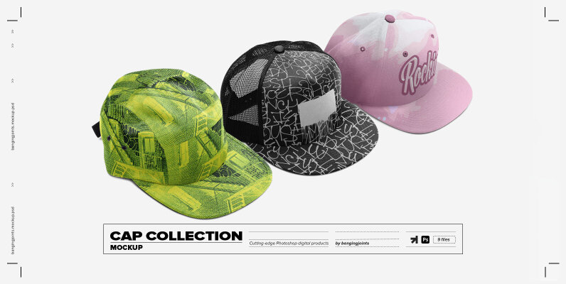 Cap Collection Mockup