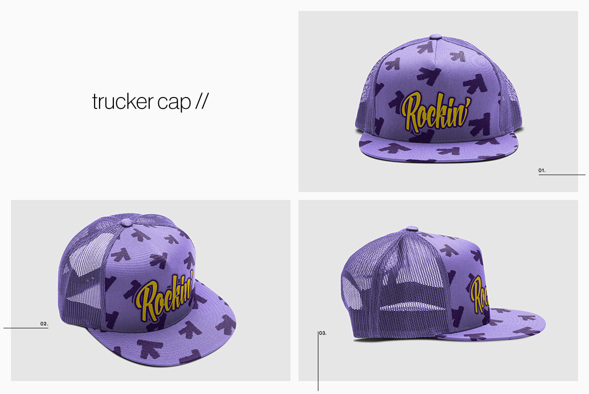 Cap Collection Mockup 3