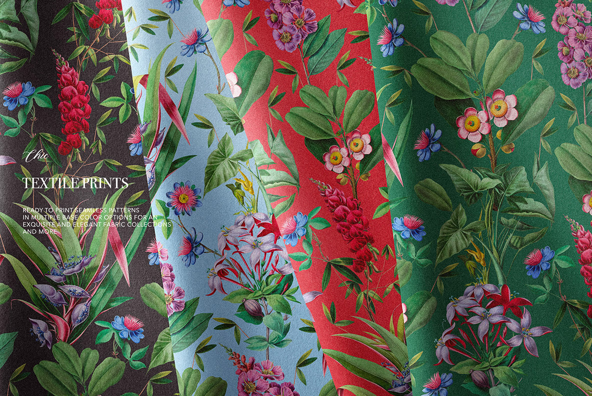 Elegant Botanical Pattern   Flowers 2