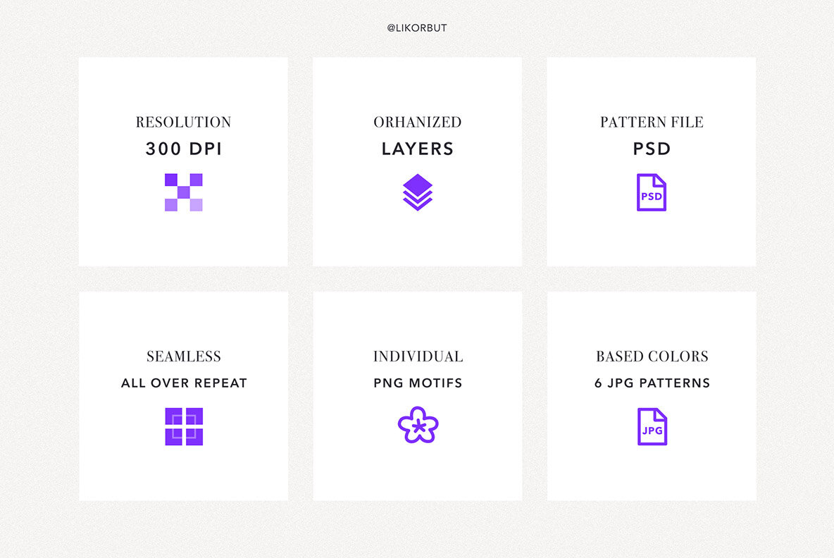 Elegant Botanical Pattern   Flowers 4