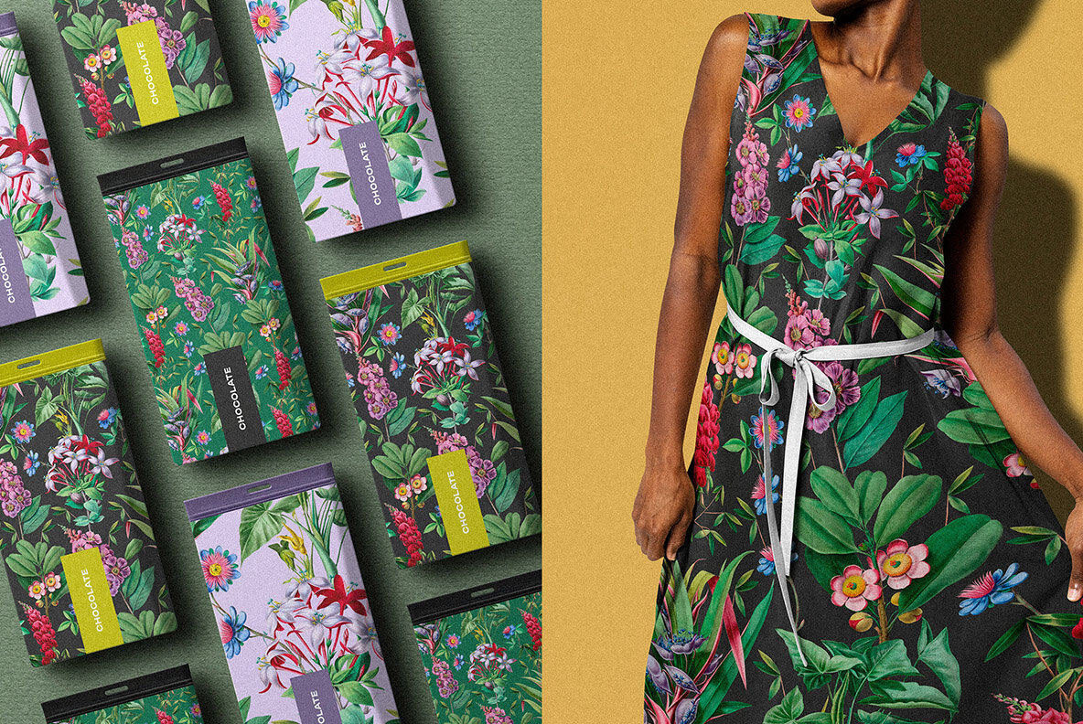 Elegant Botanical Pattern   Flowers 7