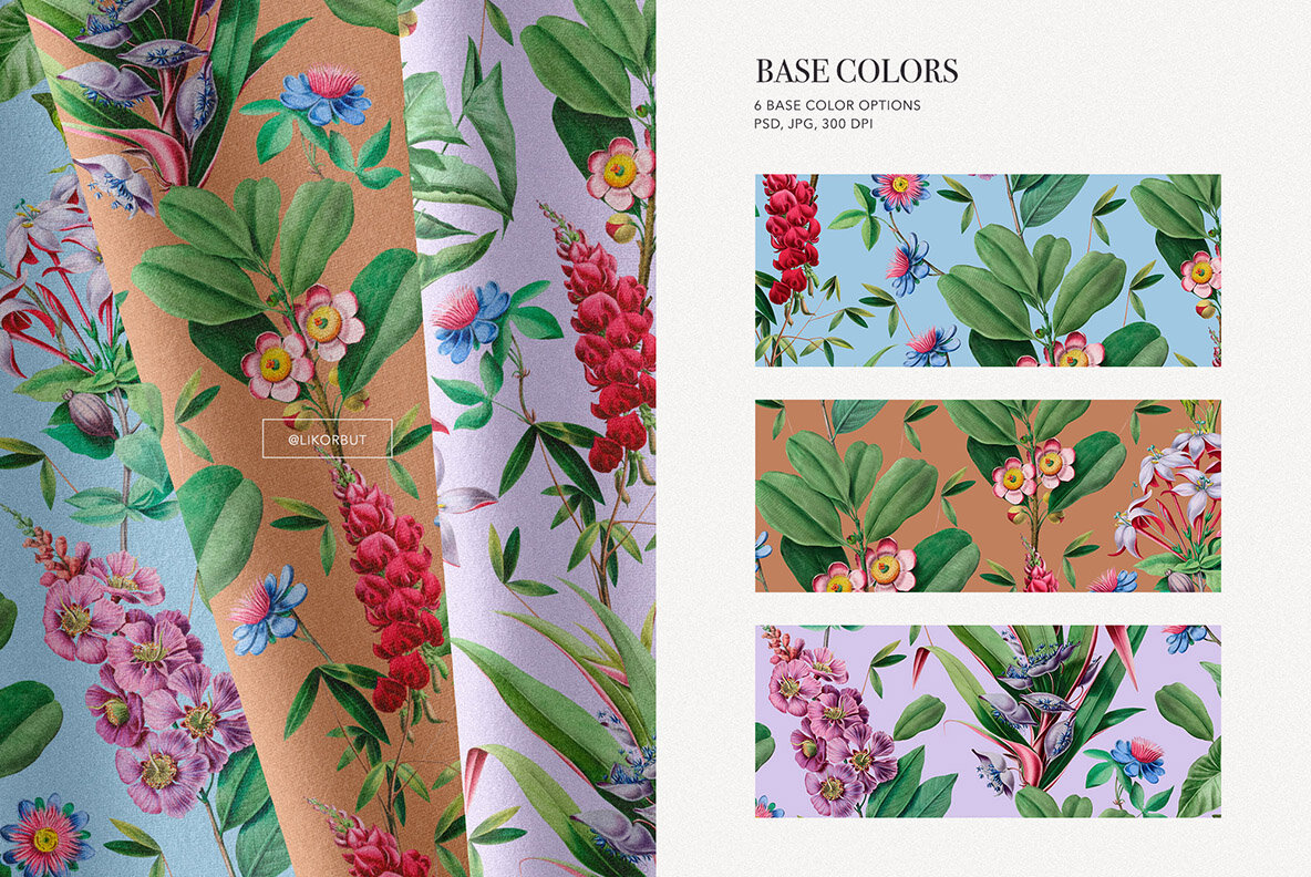 Elegant Botanical Pattern   Flowers 11