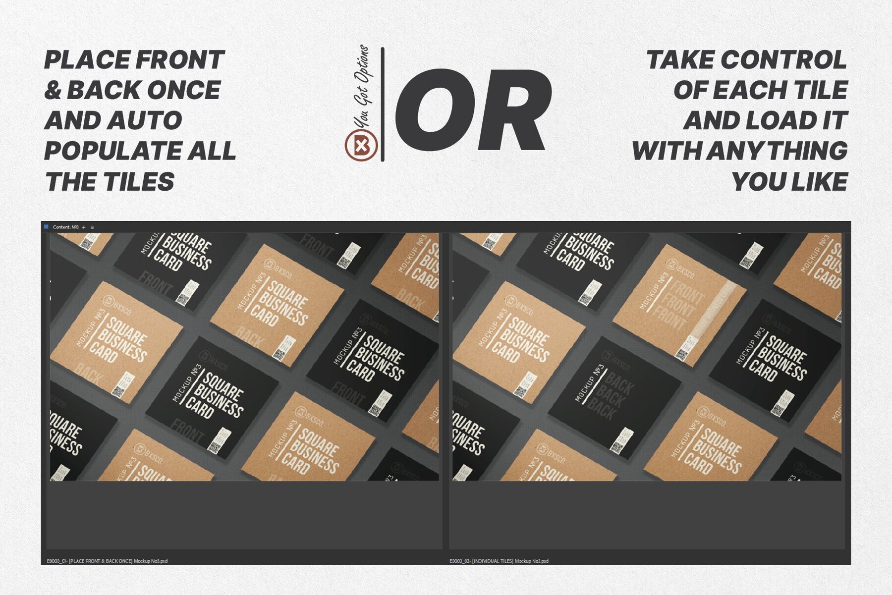 Square Business Card Mockup No  3 4