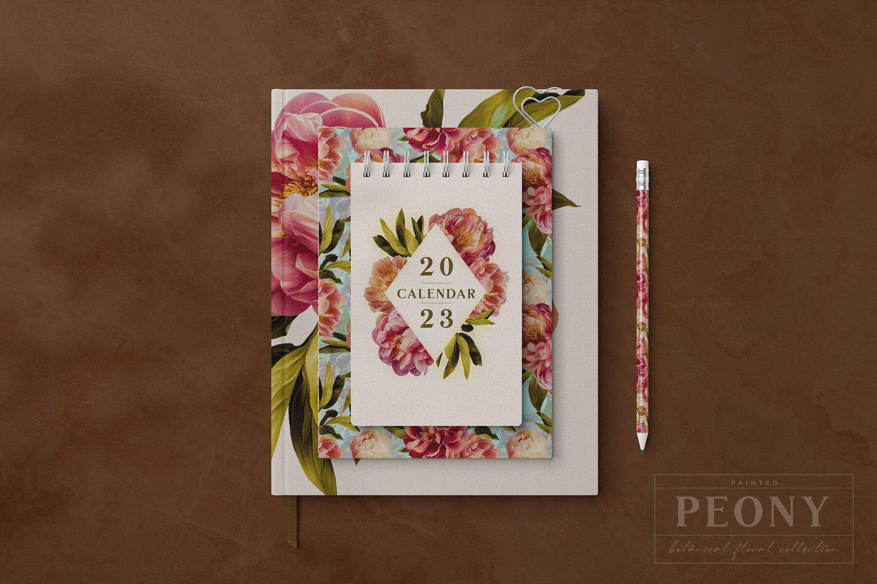 Peony Botanical Floral Collection 2