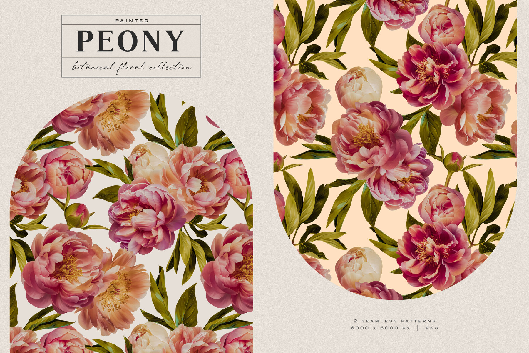 Peony Botanical Floral Collection 5