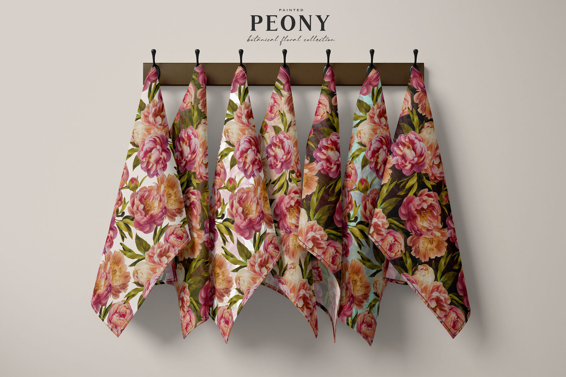 Peony Botanical Floral Collection 8