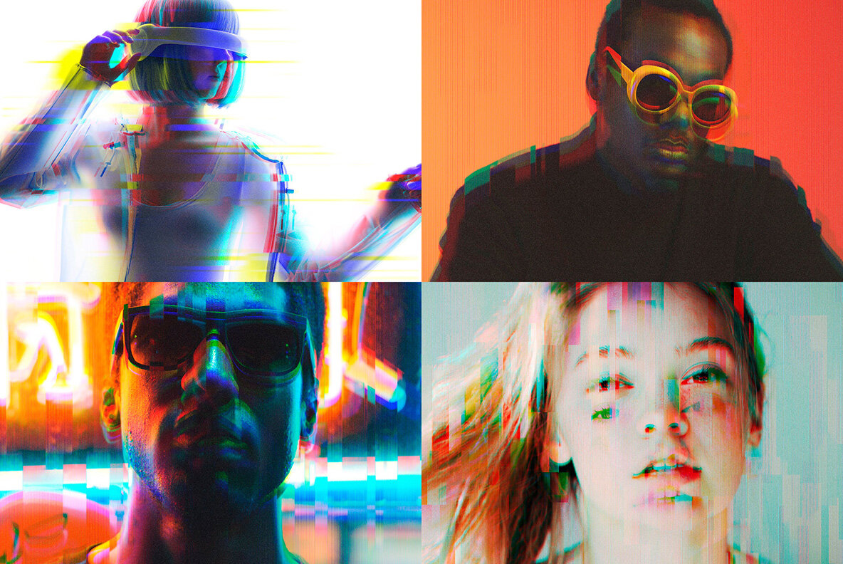 Glitch   Distortion Effects Bundle 23