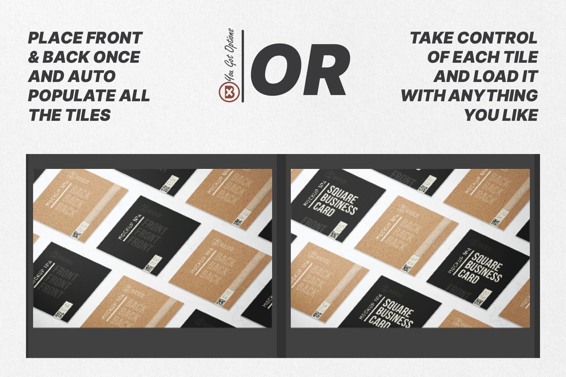 Square Business Card Mockup No  4 4