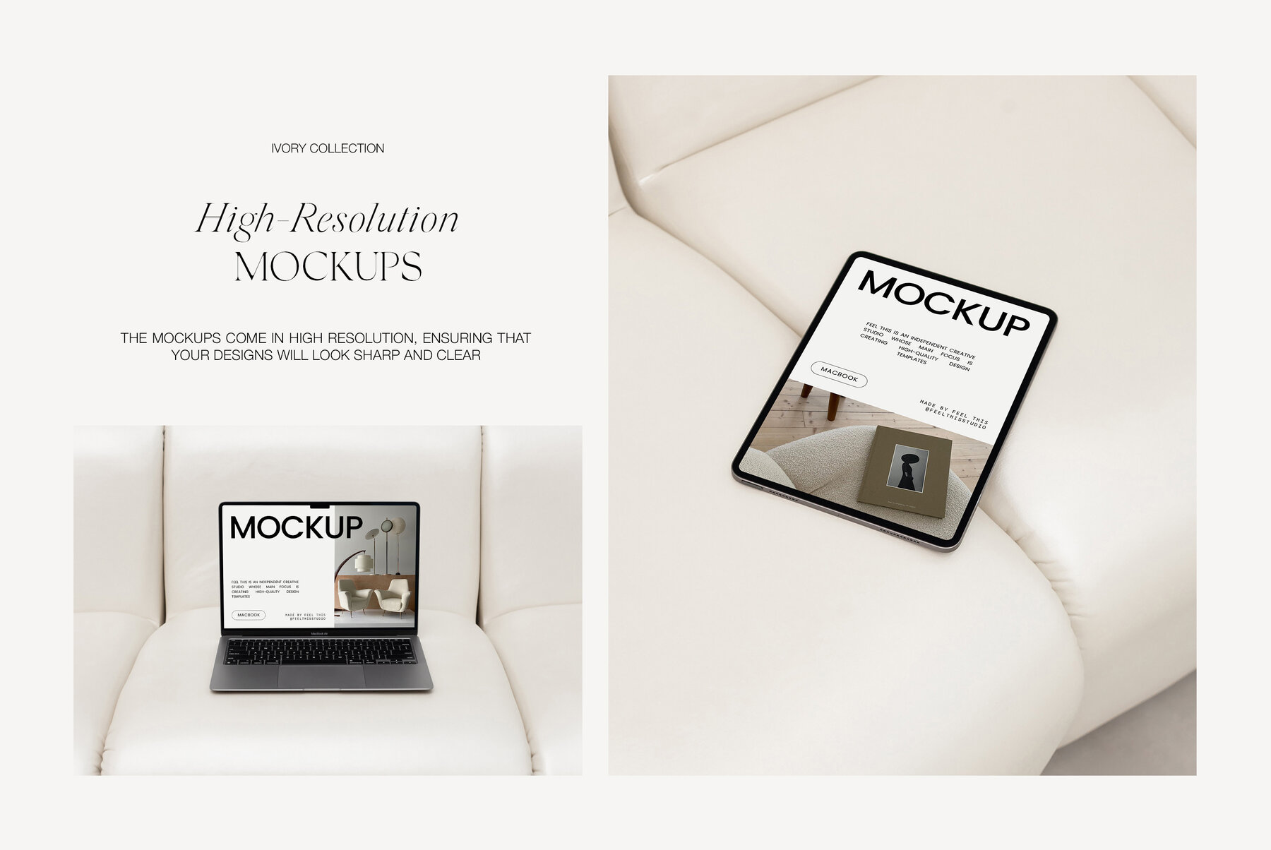 Apple Digital Devices Mockups Macbook Iphone Ipad for Photoshop 6