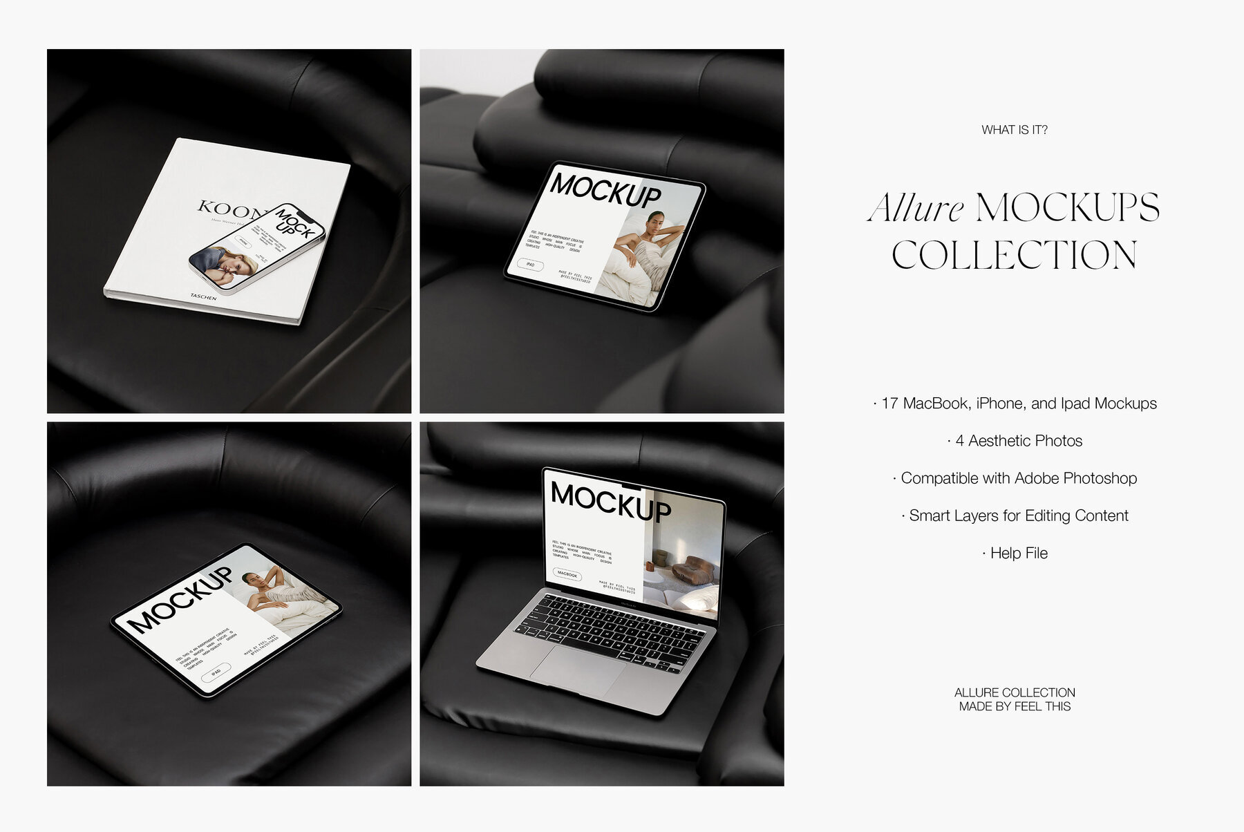 Apple Digital Devices Mockups Macbook Iphone Ipad for Photoshop 2