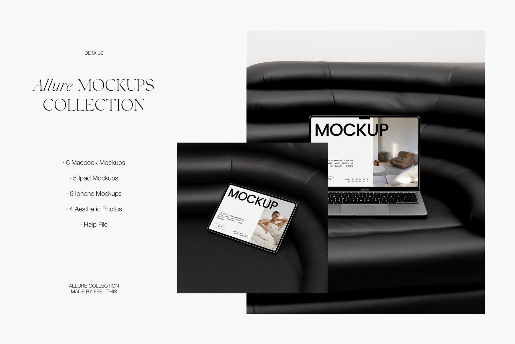 Apple Digital Devices Mockups Macbook Iphone Ipad for Photoshop 7