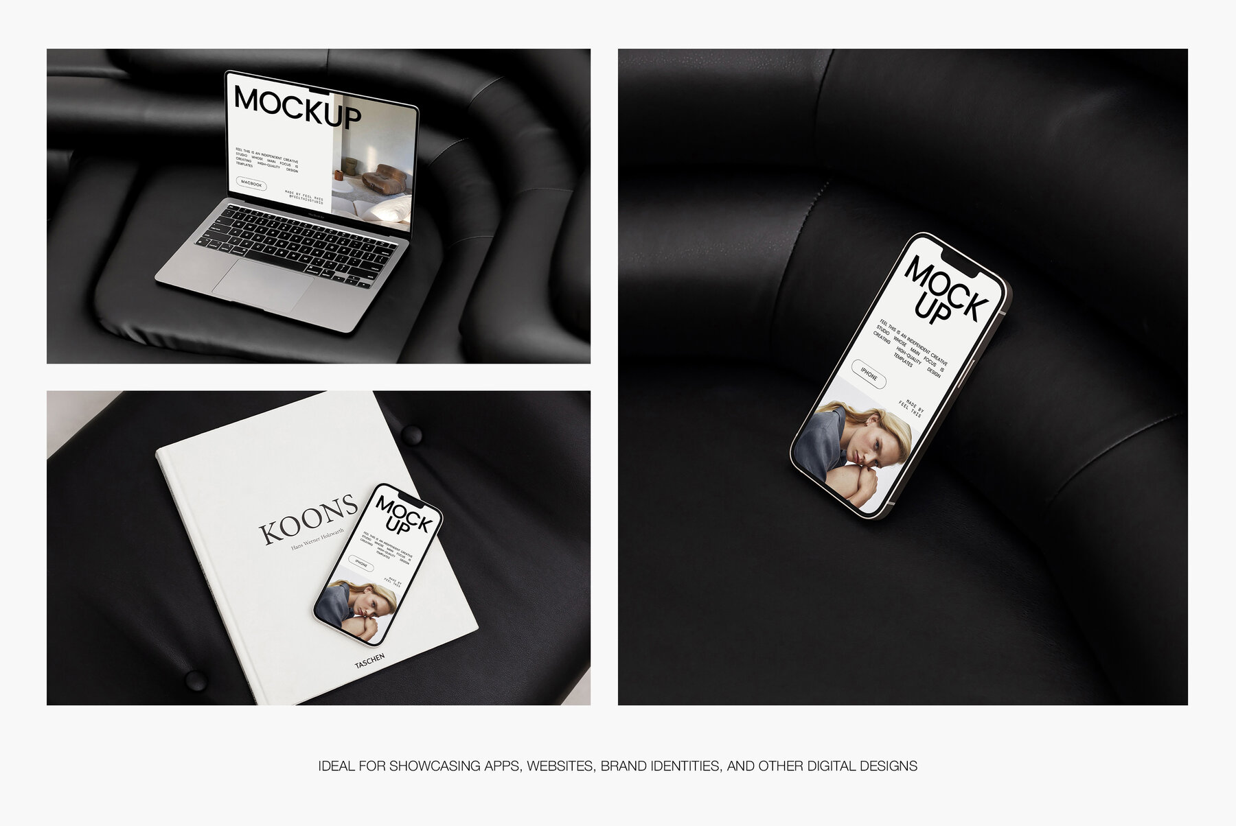 Apple Digital Devices Mockups Macbook Iphone Ipad for Photoshop 8