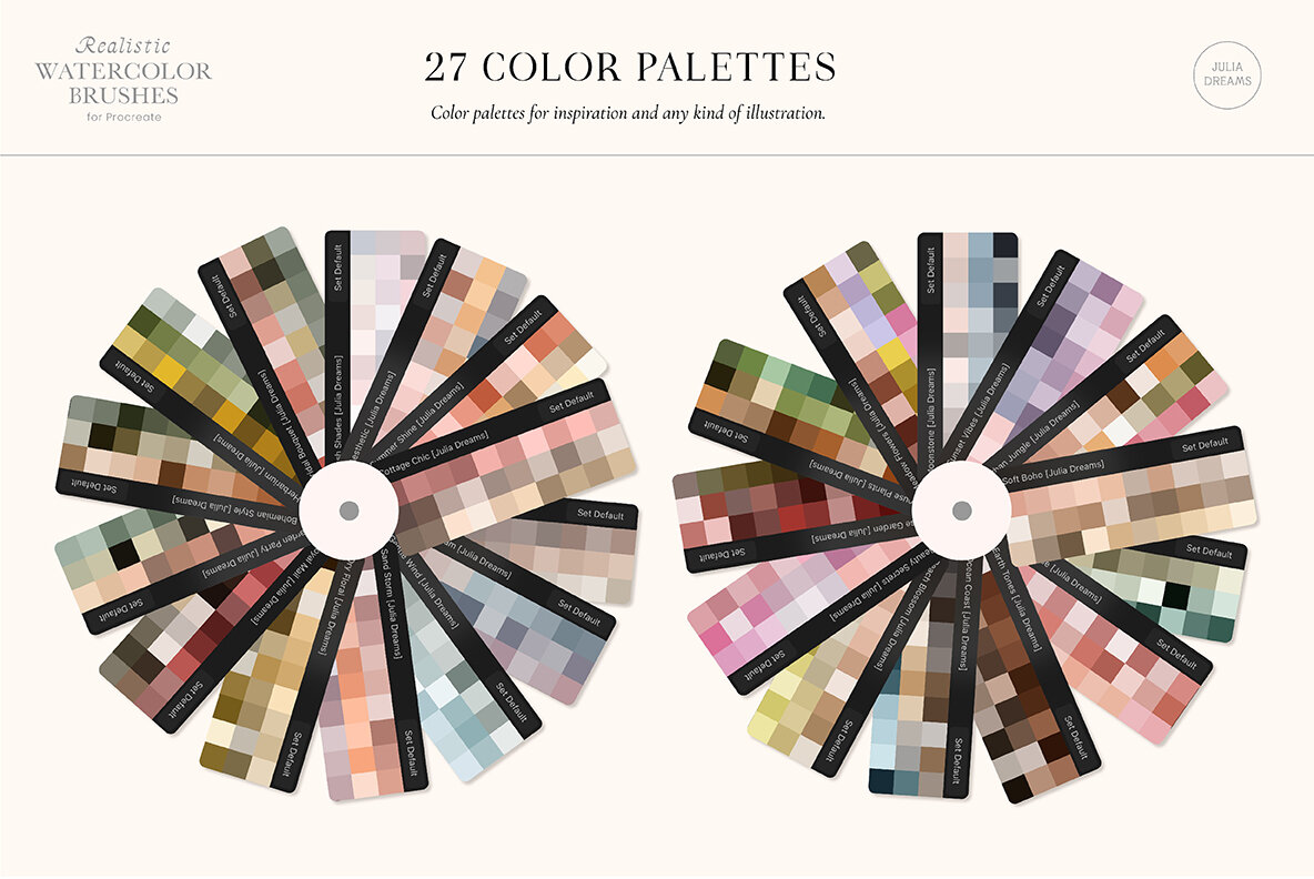 Realistic Watercolor Procreate Brushes 6