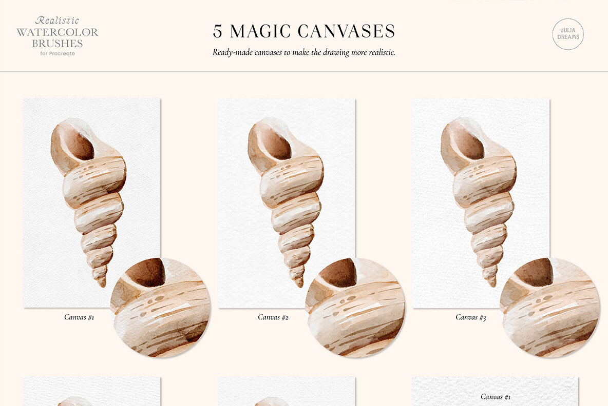 Realistic Watercolor Procreate Brushes 7